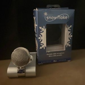 Blue Snowflake Portable USB Condenser Microphone NEW
